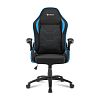 Игровое кресло Sharkoon Elbrus 1 Black Blue (ELBRUS-1-BK/BU) - фото 1