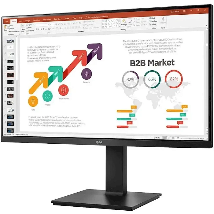 Full HD монитор LG 27BP450Y-B - фото 3