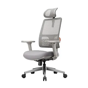 Компьютерное кресло FoxGear NETZ модель E, серый (FG-NETZ-E-GY)