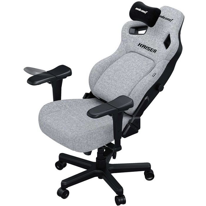 Компьютерное кресло Anda Seat Kaiser 4 XL Ash Grey Fabric (модель AD12) (AD12YDDC-XLL-20-G-CF) - фото 4
