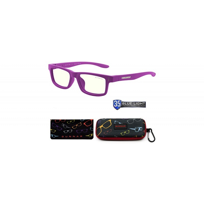 Детские очки для компьютера (4-8 лет) GUNNAR Cruz Kids Small Clear Natural, Magenta (CRU-09609) - фото 4