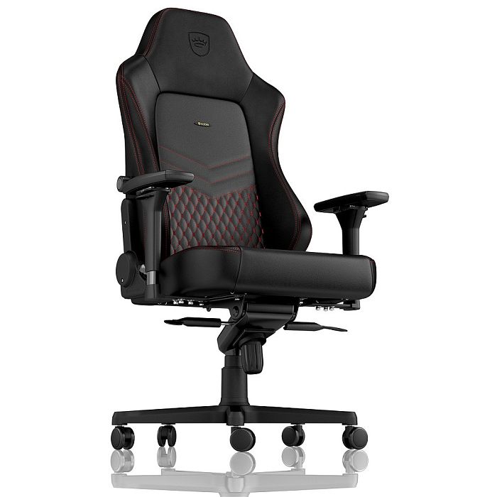 Игровое кресло Noblechairs HERO Real Leather Black/Red (NBL-HRO-RL-BRD) - фото 1
