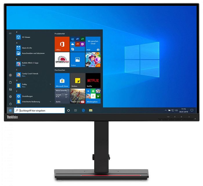 WQHD монитор Lenovo ThinkVision T24h-20 (61F0GAT1EU) - фото 3