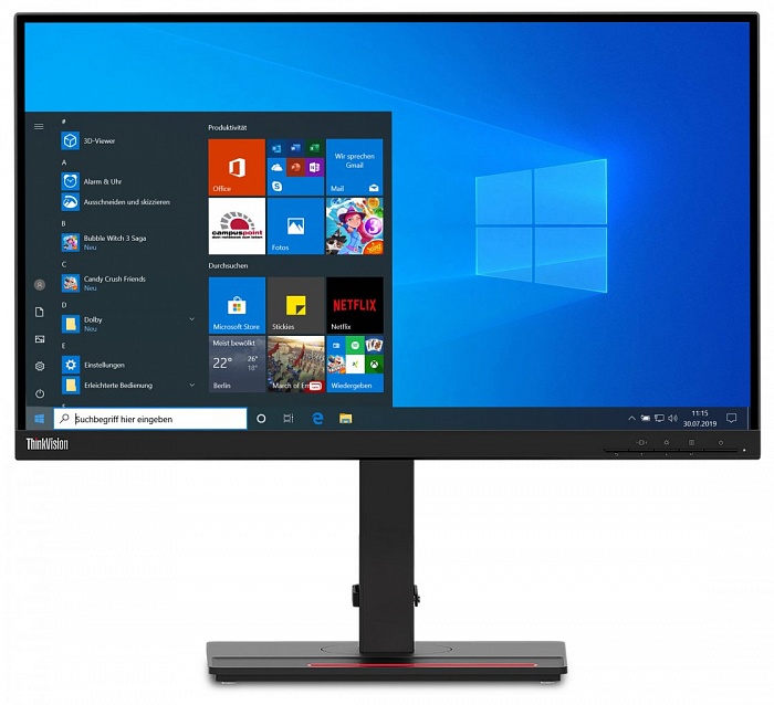 WQHD монитор Lenovo ThinkVision T24h-20 (61F0GAT1EU) - фото 3