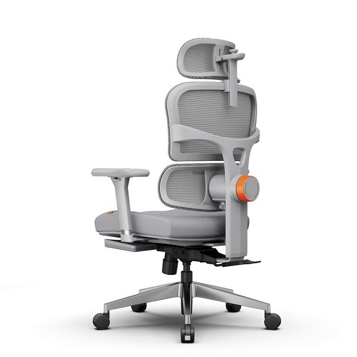 Компьютерное кресло FoxGear NETZ модель X, серый (FG-NETZ-X-GY) - фото 4