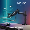 ONKRON кронштейн для монитора 13"-34" настольный, чёрный G75 (G75-B) - фото 4