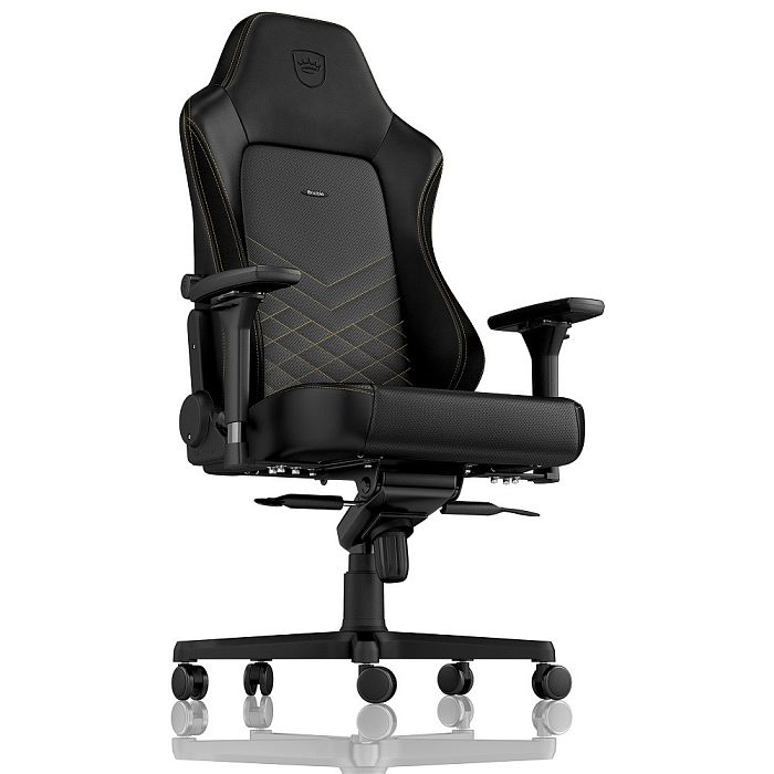 Игровое кресло Noblechairs HERO Black/Gold (NBL-HRO-PU-GOL) - фото 1