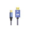 Кабель PRO-HD USB Type C (Thunderbolt 3.1) - DisplayPort 1.4 Bi-Directional 8K-4K - 2 метра - фото 1