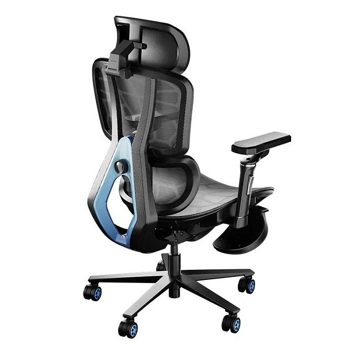 Компьютерное кресло Autofull G5, с поддержкой для ног, синий (AFC401WGSA) - фото 1