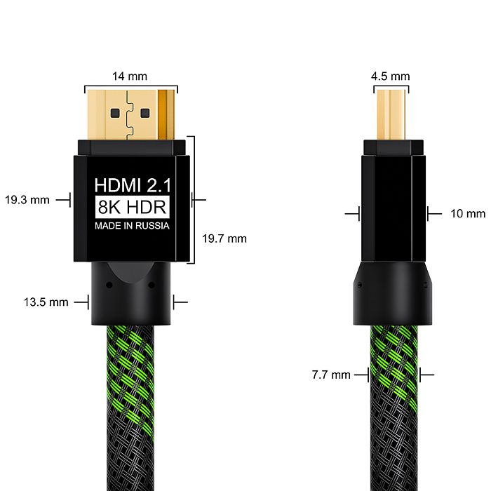 Кабель Greenconnect HDMI - HDMI 1м (GCR-51833) - фото 3