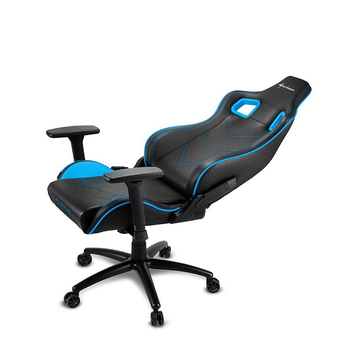 Игровое кресло Sharkoon Elbrus 2 Black Blue (ELBRUS-2-BK/BU) - фото 2