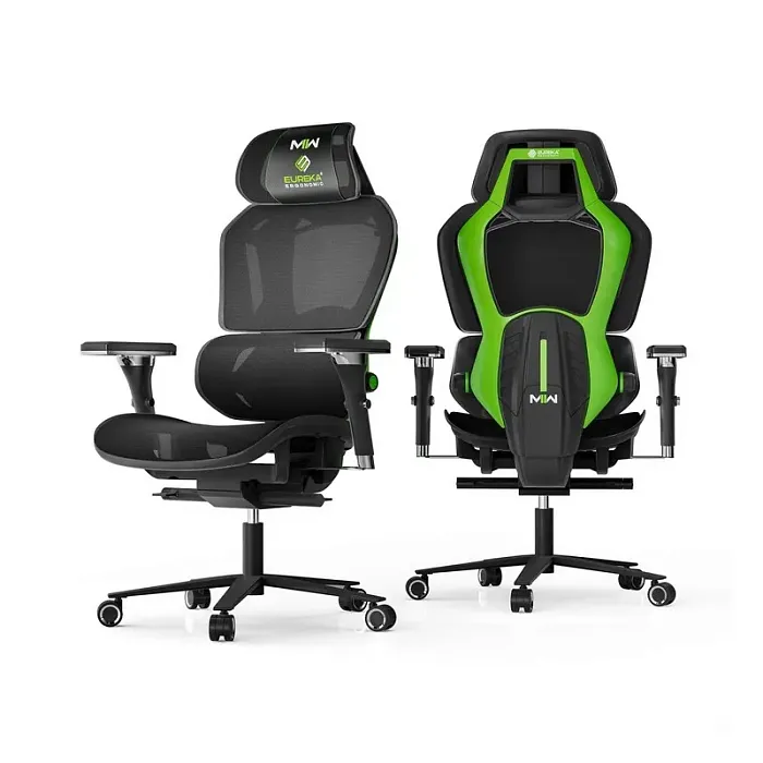 Компьютерное кресло Eureka Typhon Call of Duty, зеленый (COD-MW2-01G) - фото 2