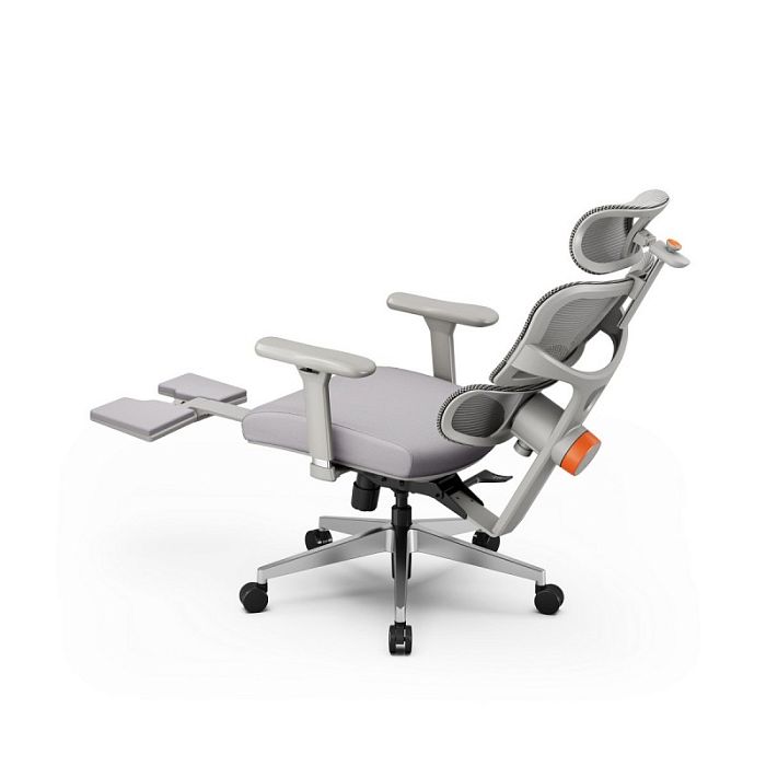 Компьютерное кресло FoxGear NETZ модель X, серый (FG-NETZ-X-GY) - фото 6