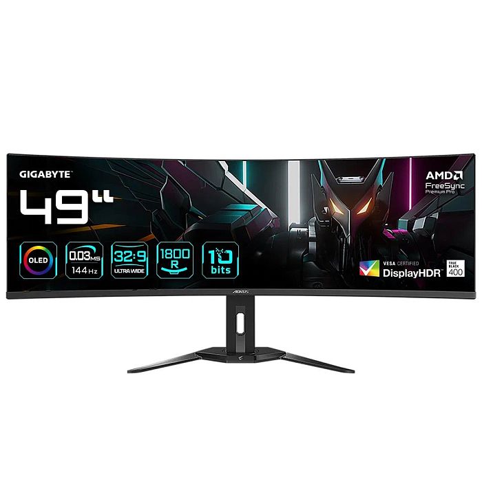 DWQHD QD-OLED монитор Gigabyte AORUS CO49DQ - фото 1