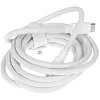 Кабель USB-C KEYRON (2м, 5А, Круглый, TPE оплетка, PC коннектора, белый) [KDCC5A0TA20RWGBp] - фото 2