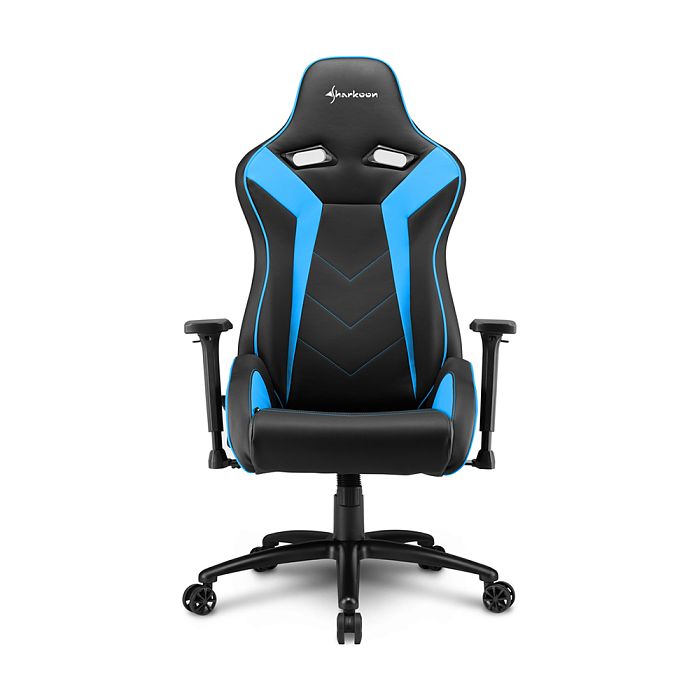 Игровое кресло Sharkoon Elbrus 3 Black Blue (ELBRUS-3-BK/BU) - фото 1