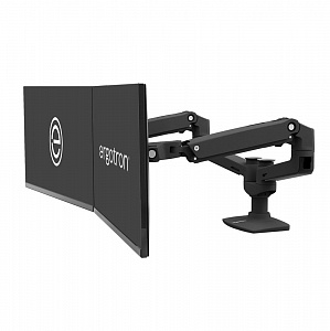 Двойное настольное крепление Ergotron LX Dual Side-by-Side Arm (matte black) (45-245-224)