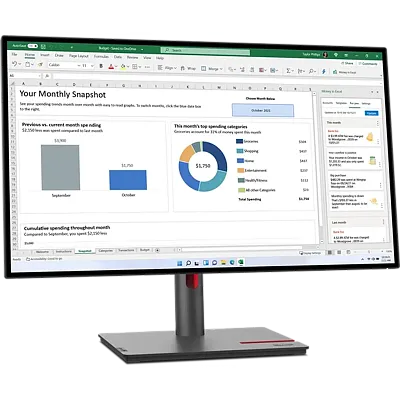 WQHD монитор Lenovo ThinkVision P27q-30 (63A2GCR1CS) - фото 2