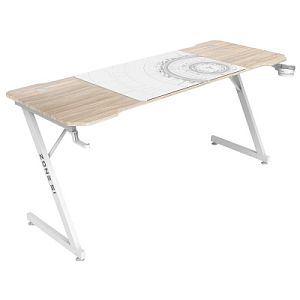 Компьютерный стол Zone 51 TRINE 160 Wood/White (Z51-T6N-WD)