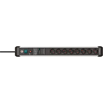 Сетевой фильтр Brennenstuhl Premium-Protect-Line 60 000 А 8 розеток, кабель 3 м., H05VV-F 3G1.5 черный 1391010800 - фото 2