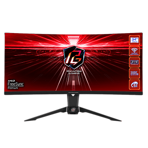 ASRock входит на рынок игровых мониторов с Phantom PG34WQ15R2B