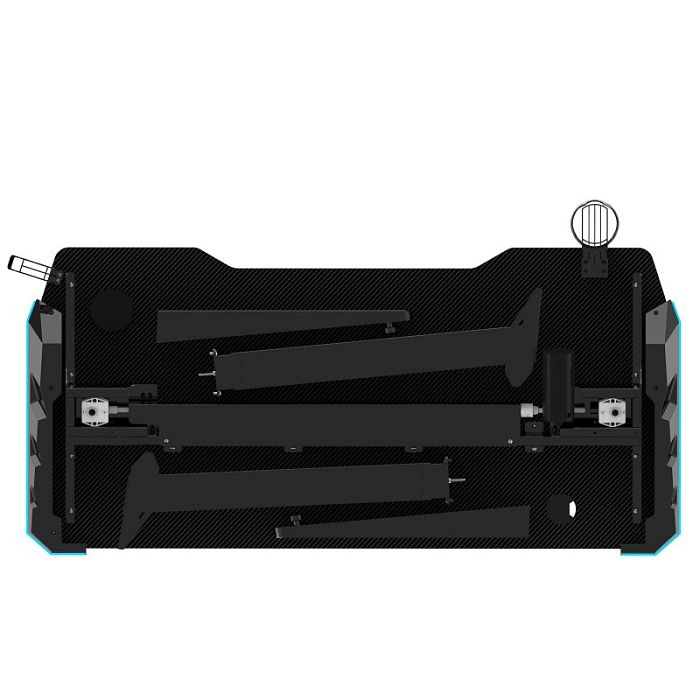 Стол для компьютера (для геймеров) с электроприводом и RGB-подсветкой FoxGear FG-ZE-49B (ширина 125 см) - фото 2