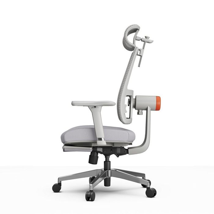 Компьютерное кресло FoxGear NETZ модель M, серый (FG-NETZ-M-GY) - фото 3