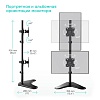 ONKRON кронштейн для двух мониторов 13"-34" настольный, чёрный D208FS (D208FS-B) - фото 5