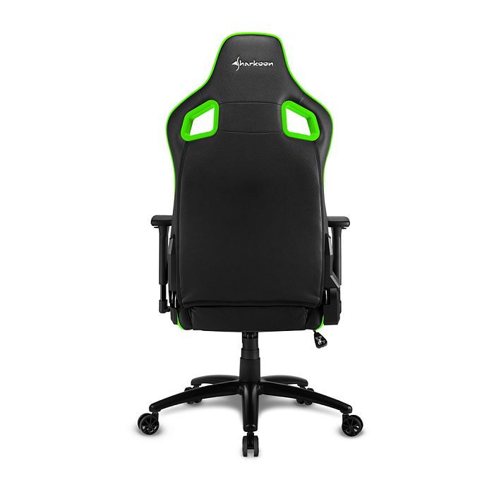 Игровое кресло Sharkoon Elbrus 2 Black Green (ELBRUS-2-BK/GN) - фото 2