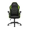 Игровое кресло Sharkoon Elbrus 1 Black Green (ELBRUS-1-BK/GN) - фото 1
