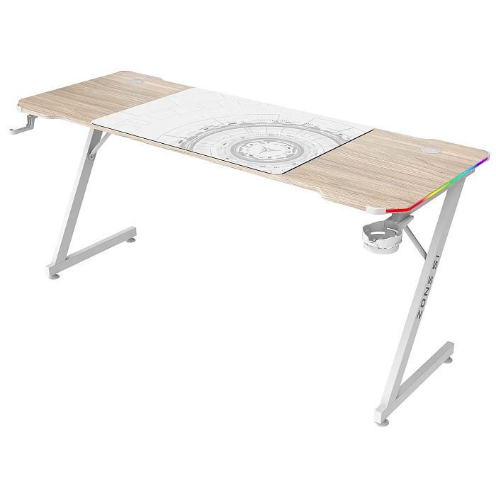 Компьютерный стол Zone TRINE 160 RGB Wood/White (Z51-T6R-WD) - фото 2