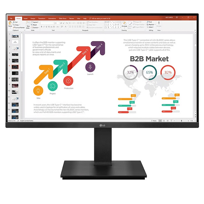 Full HD монитор LG 24BP450Y-B - фото 1