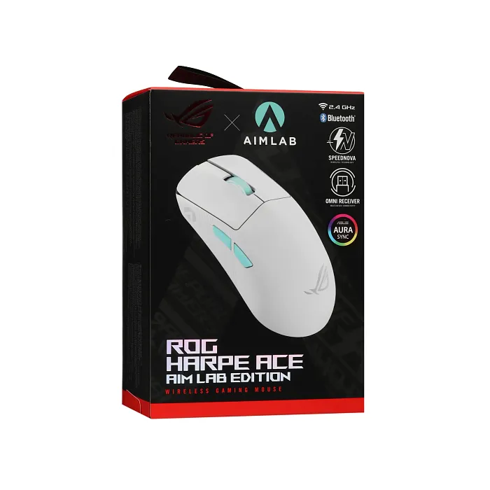 Игровая мышь ASUS ROG Harpe Ace Aim Lab Edition, белый (90MP02W0-BMUA10) - фото 9