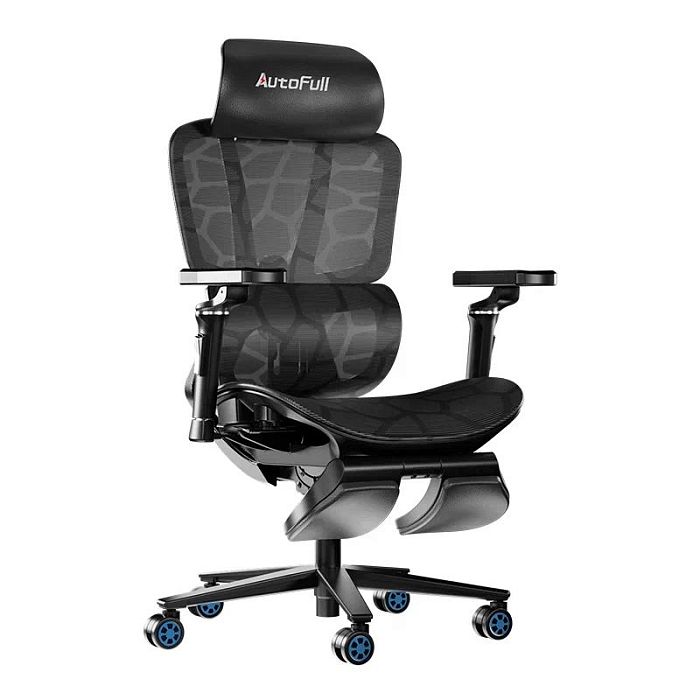 Компьютерное кресло Autofull G5, с поддержкой для ног, синий (AFC401WGSA) - фото 2