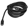 Кабель USB-C KEYRON (2м, 5А, Круглый, TPE оплетка, PC коннектора, черный) [KDCC5A0TA20RBGB] - фото 2