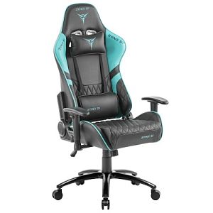 Компьютерное кресло ZONE 51 CLUBPOINT Black-Cyan (Z51-CLU-BC)