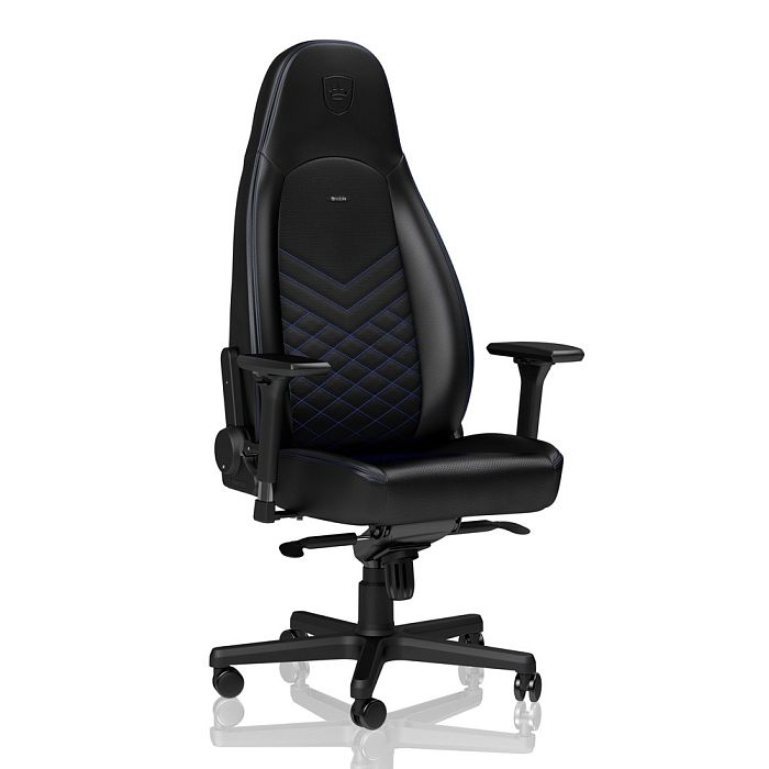 Игровое кресло Noblechairs ICON Black/Blue (NBL-ICN-PU-BBL) - фото 1