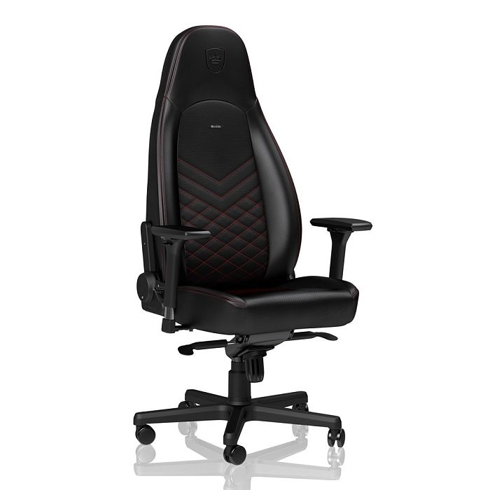 Игровое кресло Noblechairs ICON Black/Red (NBL-ICN-PU-BRD) - фото 1