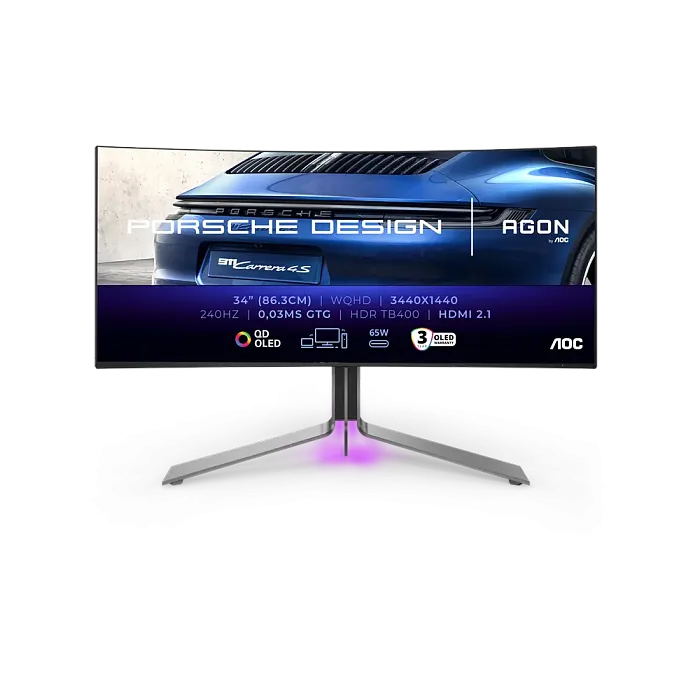 3.5K QD-OLED монитор AOC AGON PRO PD34 - фото 1