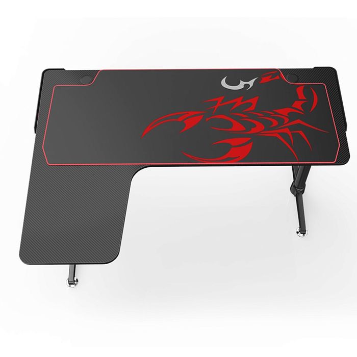 Стол для компьютера (для геймеров) Eureka L60, чёрный - фото 2