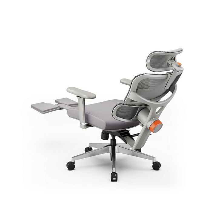 Компьютерное кресло FoxGear NETZ модель X, серый (FG-NETZ-X-GY) - фото 5