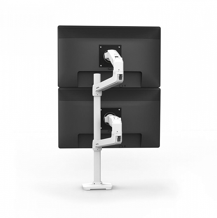 Двойное настольное крепление Ergotron LX Dual Stacking Arm Tall Pole (45-509-216) - фото 2