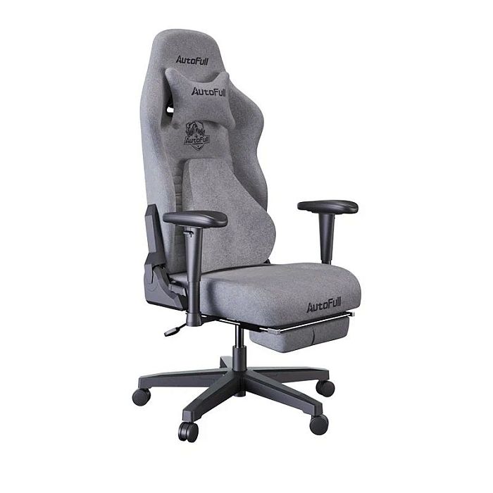 Компьютерное кресло Autofull C3, с поддержкой для ног, серый (AF083GBA) - фото 1