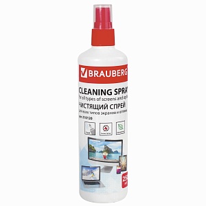 Чистящая жидкость-спрей Brauberg для LCD (ЖК)-мониторов, оптики и стекол, 250 мл