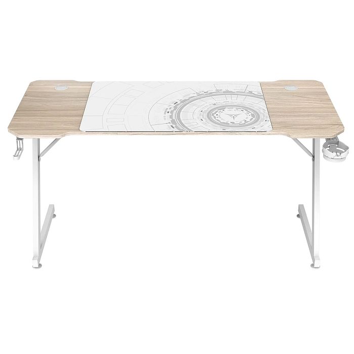 Компьютерный стол Zone 51 TRINE 140 Wood/White (Z51-T4N-WD) - фото 1