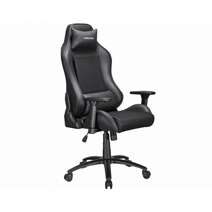 Игровое кресло Tesoro Alphaeon S2 Black - фото 1