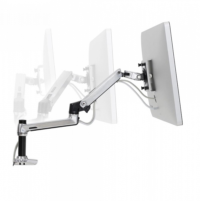 Настольное крепление Ergotron LX Desk Monitor Arm (polished aluminum) (45-241-026) - фото 2