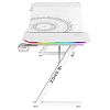 Компьютерный стол Zone 51 TRINE 120 RGB White (Z51-T2R-WH) - фото 4