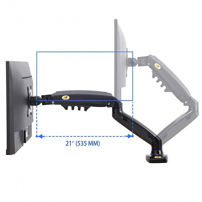 Кронштейн настольный North Bayou F80 (чёрный) - фото 4