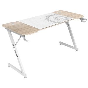 Компьютерный стол Zone 51 TRINE 140 Wood/White (Z51-T4N-WD)